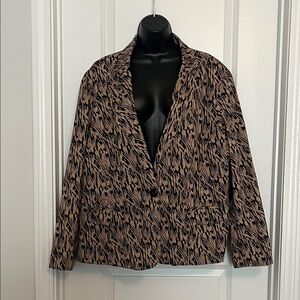 Elegant Black and Tan Women's Blazer